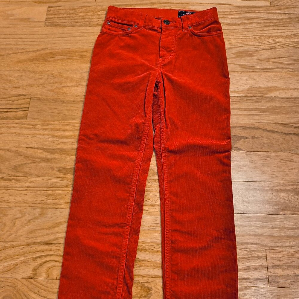 Kids Red Corduroy Pants